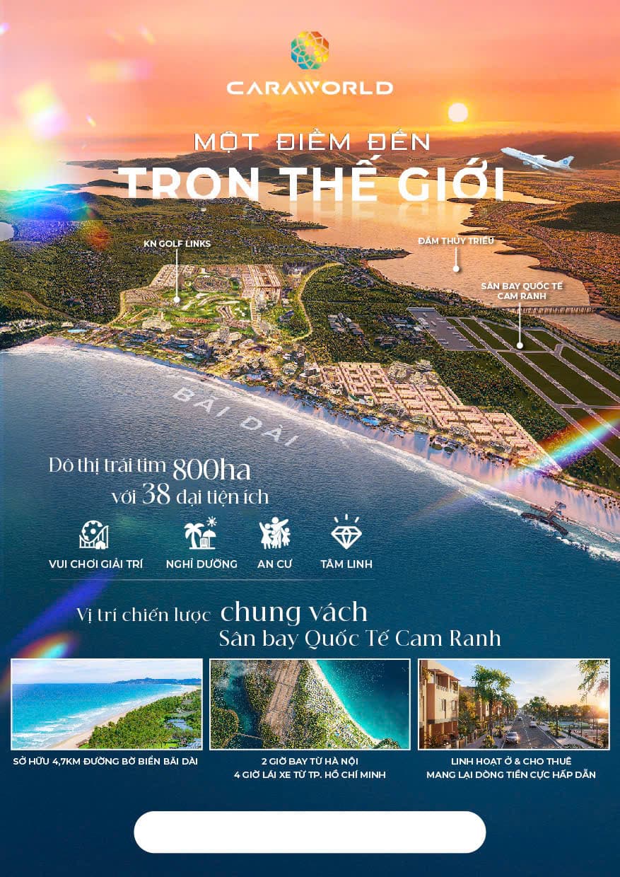 Trọn bộ tiện ích tại dự án Caraworld Cam Ranh